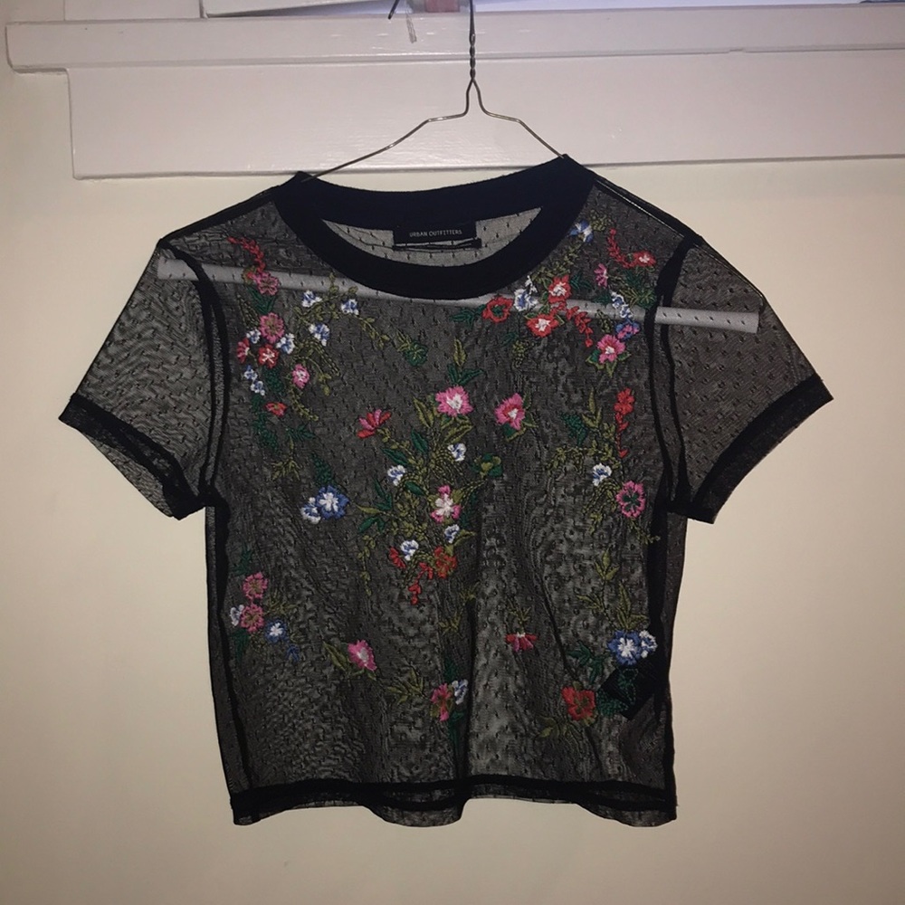 Urban Outfitters Flower see through top